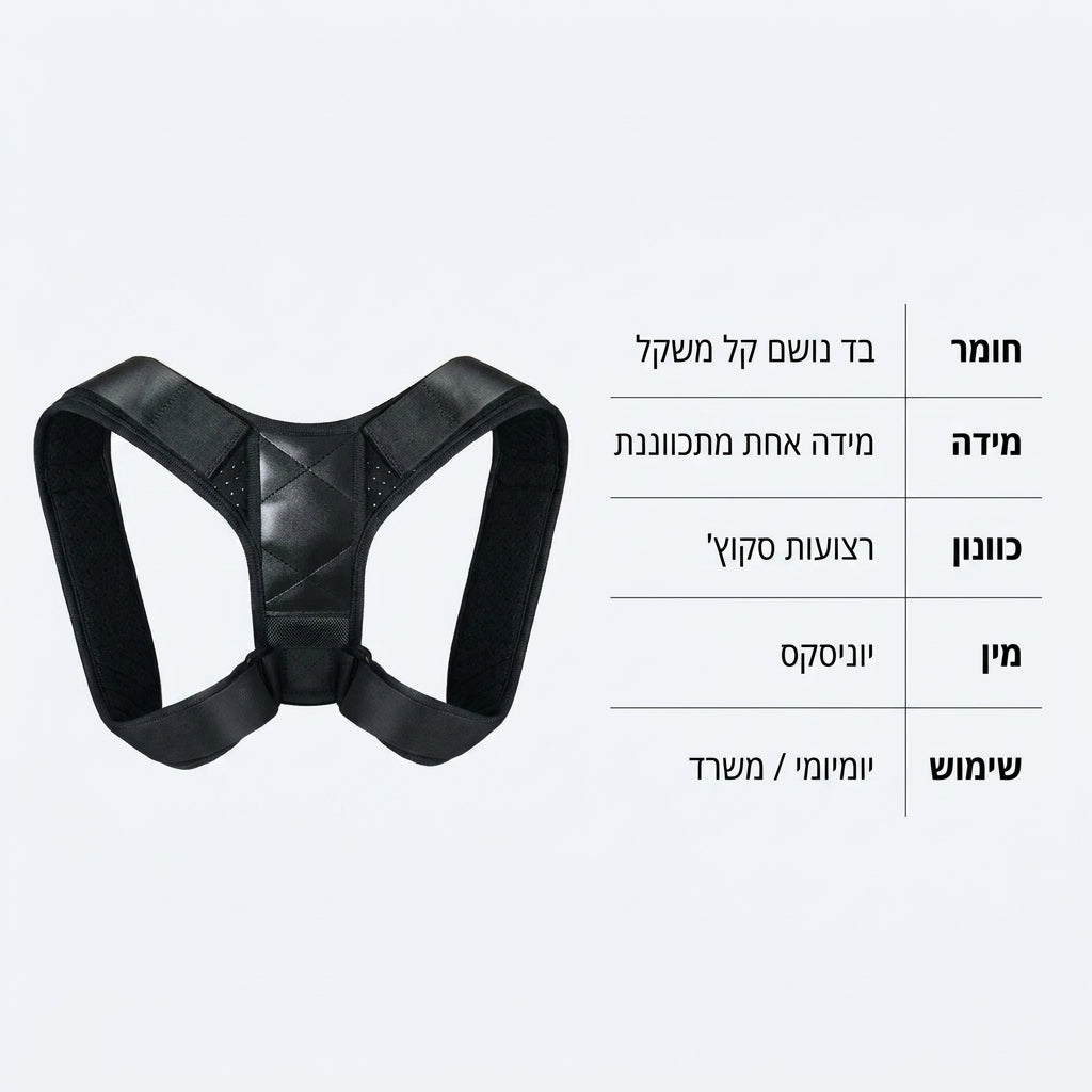 BeeChip – חגורת תיקון היציבה שעוזרת לך להפסיק להתכופף ולהתחיל להרגיש זקוף יותר