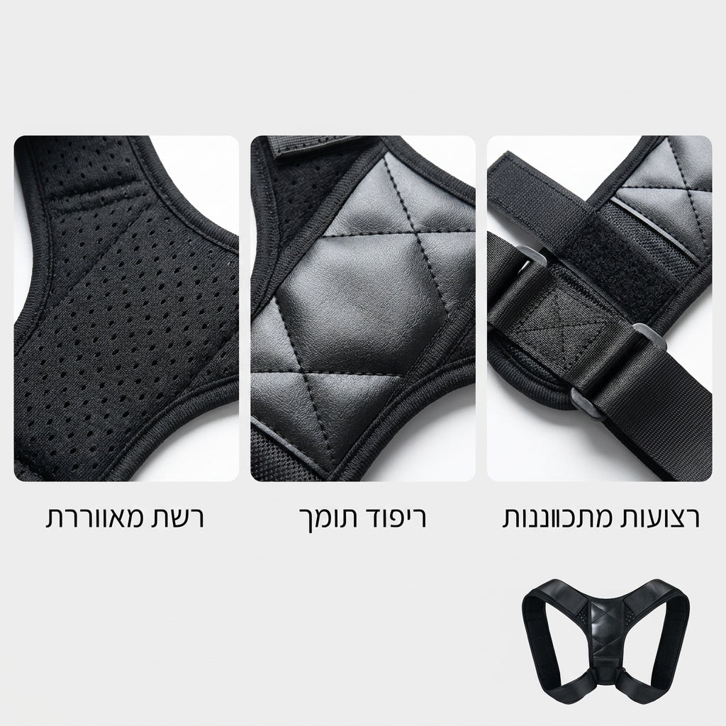 BeeChip – חגורת תיקון היציבה שעוזרת לך להפסיק להתכופף ולהתחיל להרגיש זקוף יותר